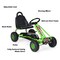 Iron Pedal Powered Ride On Car Go Kart for Kids with Adjustable Seat